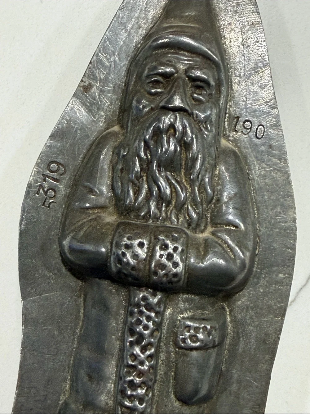 Antique Father Christmas / Belsnickle Chocolate Matching Chocolate Mold Se